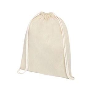 Рюкзак со шнурком Tenes из хлопка плотностью 140 г/м2, natural