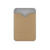Чехол-картхолдер Favor на клеевой основе на телефон для пластиковых карт и и карт доступа, бежевый