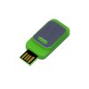 USB 2.0- флешка промо на 8 Гб прямоугольной формы, выдвижной механизм, зеленый