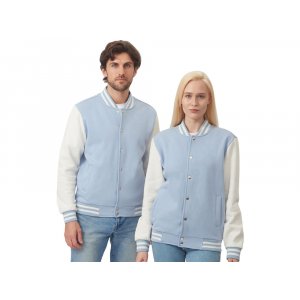Бомбер Oxford, небесно-голубой/молочный, унисекс Бомбер Oxford, небесно-голубой/молочный, унисекс