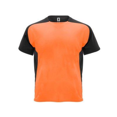 Футболка Bugatti мужская, неоновый оранжевый/черный