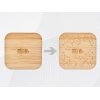 Eмкость для хранения Flake, бежевый, натуральный, с гравировкой