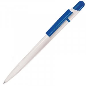 MIR, ручка шариковая, белый, синий, пластик