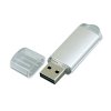 USB 2.0- флешка на 64 Гб с прозрачным колпачком, серебристый