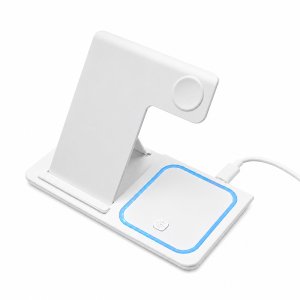 Беспроводное мультизарядное устройство Syntra 15W (3в1), белый