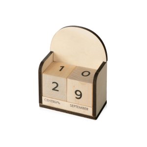 Настольный деревянный вечный календарь