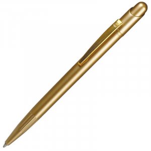 MIR, ручка шариковая с золотистым клипом, золотой, пластик/металл