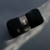 Плед"Belt"; чёрный; 130 х 180 см; 100% акрил, с поясом