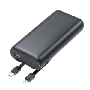 Внешний аккумулятор Goliath с быстрой зарядкой (до 22,5W), 20000 mAh, черный Внешний аккумулятор Goliath с быстрой зарядкой (до 22,5W), 20000 mAh, черный