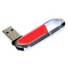 USB 2.0- флешка на 64 Гб в виде карабина, красный/серебристый