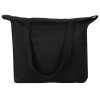 Сумка с широким дном и боками, черный