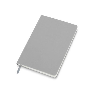 Бизнес-блокнот C2 софт-тач, твердая обложка, 128 листов, серый