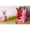 Ножницы и магнит со скрепками Bunny, розовые