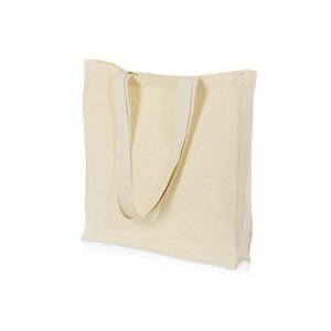 Сумка Donny из хлопка с донной складкой и парусиновыми ручками, натуральный Сумка Donny из хлопка с донной складкой и парусиновыми ручками, натуральный