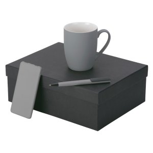 Подарочный набор c кружкой, пластиковой ручкой и повербанком С1, 5000 mAh, серый Подарочный набор c кружкой, пластиковой ручкой и повербанком С1, 5000 mAh, серый