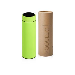 Вакуумный термос Module X с индикатором температуры, 500 мл, тубус, зеленое яблоко 375C