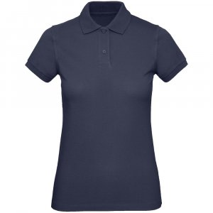 Рубашка поло женская Inspire, темно-синяя Рубашка поло женская Inspire, темно-синяя