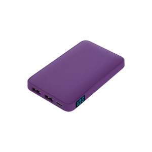 Внешний аккумулятор с подсветкой Ancor 5000 mAh, фиолетовый