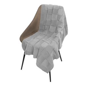 Плед Cella Soft вязаный, 160*90 см, серый