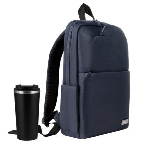 Подарочный набор Palermo, Forst, синий/черный (рюкзак, термокружка) Подарочный набор Palermo, Forst, синий/черный (рюкзак, термокружка)