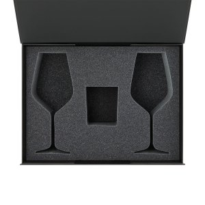 Ложемент под свечу Enigma + 2 бокала для вина в среднюю коробку-трансформер (арт. 695721)