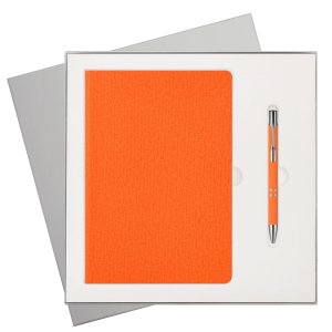 Подарочный набор Tweed, оранжевый (ежедневник, ручка) Подарочный набор Tweed, оранжевый (ежедневник, ручка)