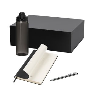 Подарочный набор Nevada, Star, черный (бутылка, ежедневник, ручка) Подарочный набор Nevada, Star, черный (бутылка, ежедневник, ручка)