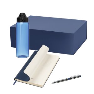 Подарочный набор Nevada, Star, синий (бутылка, ежедневник, ручка) Подарочный набор Nevada, Star, синий (бутылка, ежедневник, ручка)