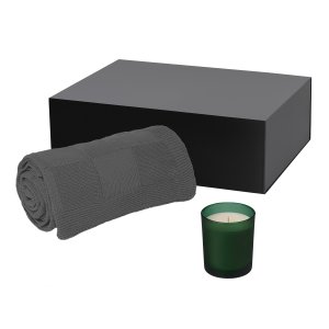 Подарочный набор Enigma, Cella, зеленый (свеча, плед) Подарочный набор Enigma, Cella, зеленый (свеча, плед)