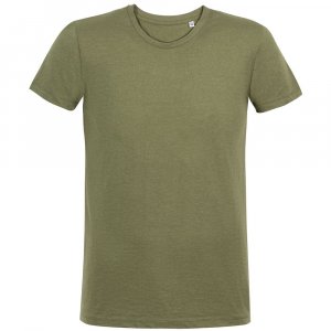 Футболка мужская приталенная Regent Fit 150, меланж хаки