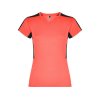 Футболка Suzuka женская, неоновый коралловый/черный