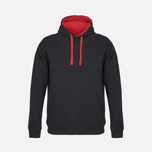 Худи унисекс Cameron, черное с красным