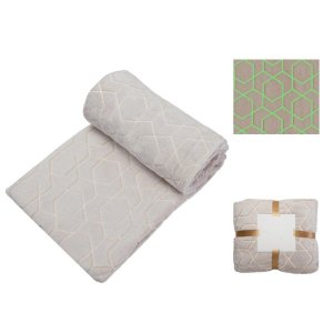 Светящийся в темноте плед Lattice бежевый Светящийся в темноте плед Lattice бежевый