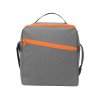 Изотермическая сумка-холодильник Classic c контрастной молнией, серый/оранжевый