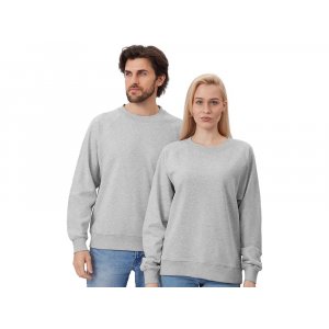 Свитшот оверсайз с рукавом реглан Belgrade, унисекс, серый меланж Свитшот оверсайз с рукавом реглан Belgrade, унисекс, серый меланж