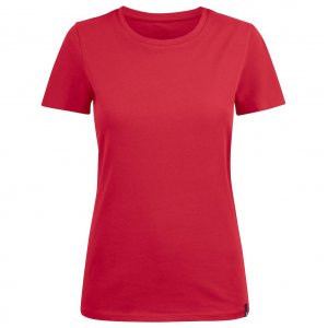 Футболка женская Ladies American U, красная Футболка женская Ladies American U, красная