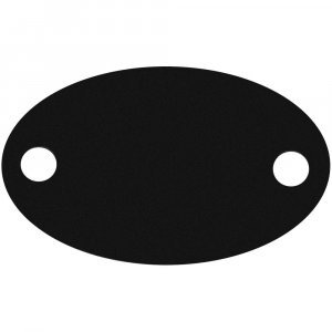 Шильдик металлический Alfa Oval, черный