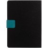 Ежедневник Boom, недатированный, черно-бирюзовый