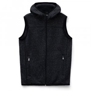 Жилет с капюшоном унисекс Gotland, черный