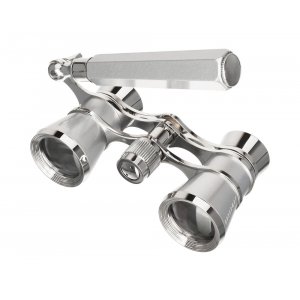 Театральный бинокль-лорнет Broadway 325E, серебристый