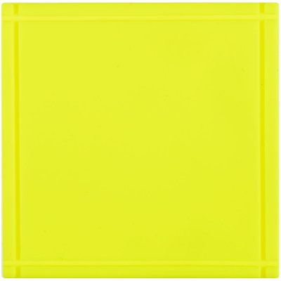 Лейбл из ПВХ Dzeta, L, желтый неон