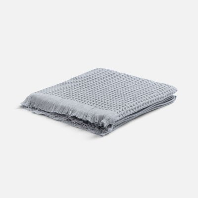 Плед вафельный Elenglect, светло-серый