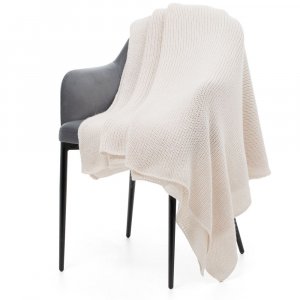 Плед Knitly, белый Плед Knitly, белый