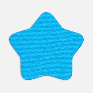 Наклейка тканевая Lunga Bial, M, голубая