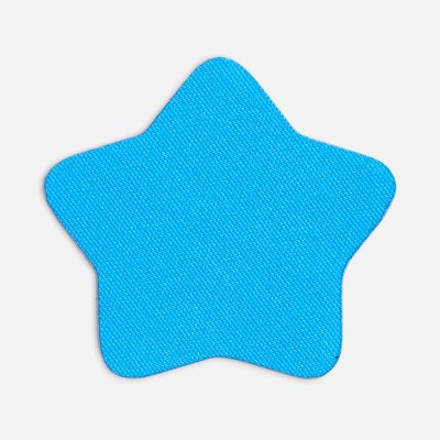 Наклейка тканевая Lunga Bial, M, голубая