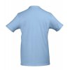 Футболка мужская с контрастной отделкой Madison 170, голубой/белый
