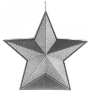 Свеча High Five, серебристая Свеча High Five, серебристая