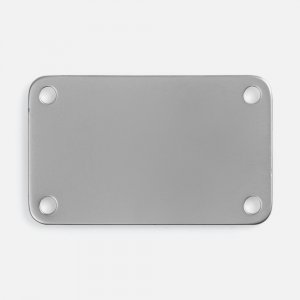 Шильдик металлический Furo, серебристый