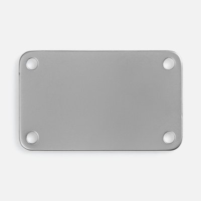 Шильдик металлический Furo, серебристый