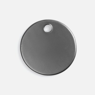 Шильдик металлический Alfa Sirkel, серый металлик